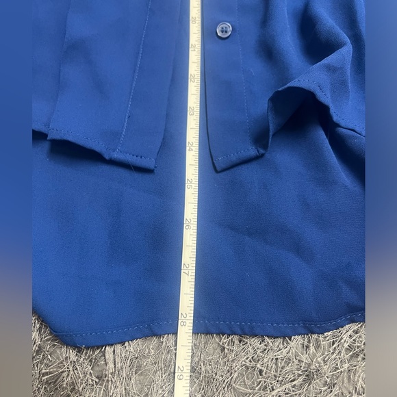 NWT Royal Blue & Black Long Sleeve Blouse! - Picture 10 of 16